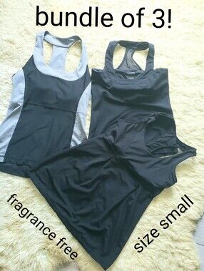 Three Athletic Racerback Tank Tops